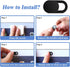 50 0.027-Inch Mesee Pieces Webcam Cover Slider, Ultra Thin Web Camera Protective Privacy Covering Slide Stickers