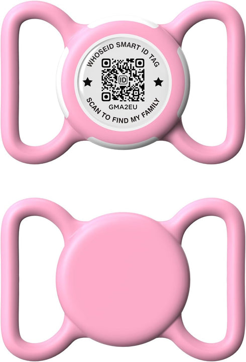 QR Code Airtag Holder, Waterproof Full Body Protection Anti-Lost Air Tag Case, Scan QR Code Send Location Alert Email,
