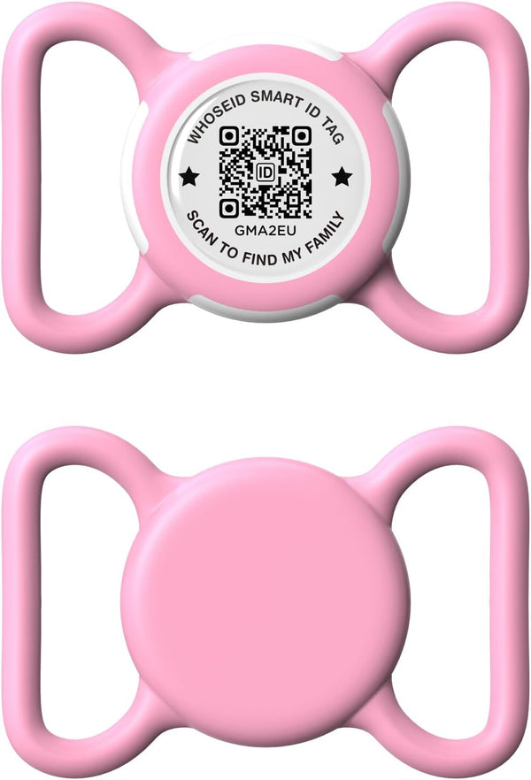 QR Code Airtag Holder, Waterproof Full Body Protection Anti-Lost Air Tag Case, Scan QR Code Send Location Alert Email,