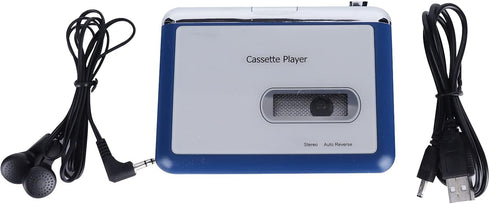 Portable Bluetooth Cassette Player, Auto Reverse Walkman Tape Recorder with Headphone Speaker Output