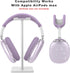AirPods Max Case Cover, Anti-Scratch Ear Pad/Ear Cups/Headband Cover, Clear Soft TPU & Silicone, Skin Scratch Proof.