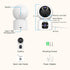 JAIOTlink 360 2.5k 2.4G/5G Indoor Pet Security Camera for Dog Cat, Pan Tilt Baby Monitor, Dual-Lens WiFi Camera