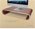 Navaris Wood Monitor Stand Riser, Computer Desk Organizer, Wooden Mount Display for PC, TV Screen, Notebook, Laptop -