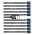 10pcs Magnetic Charging Cable, Short USB Cables (0.6~0.8ft, 2.4A Max), Nylon Braid, Compatible with Charger Stations &