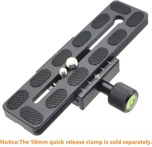 150mm Universal Quick Release QR Plate with 1/4" and 3/8" Mounting Screw for Tripod, Ball Head, DSLR Camera - Arca