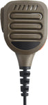 IP65 Waterproof Shoulder Mic Walkie Talkie Police Radio Speaker Microphone, Compatible with HYT Hytera Models, Coffee