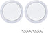 uxcell 2pcs 4" Speaker Grill Mesh Decorative Circle Woofer Guard Protector Cover Accessories, White