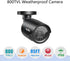 SANNCE 1/4" CMOS 800TVL 960H Weatherproof Bullet Security Camera with IR Cut Lens for Home Surveillance System