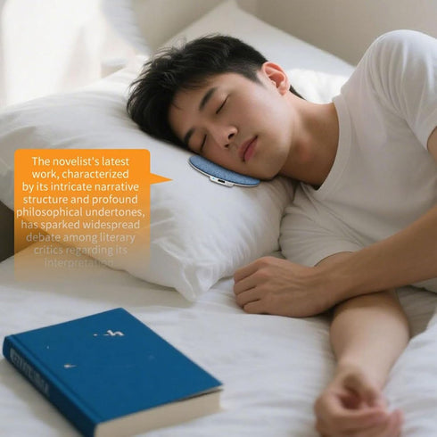 Generic Under Pillow Speaker for Sleeping,Sleep Pillow Speaker, Mini Ultra-Thin Pillow Wireless Speaker with White