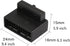 USB 3.0 90 Degree Motherboard Adapter, 19 Pin/20 Pin Male to Female Extension Adapter for Desktop