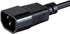 Monoprice Desktop Computer Power Cord - IEC 60320 C14 to NEMA 5-15R, 10 Amp, 1250 Watt, 125 Volt, 18AWG, 2 Feet, Black