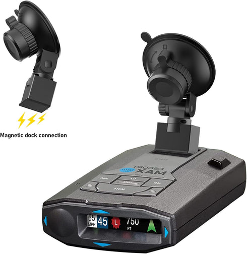Suction Cup Mount, Windshield Car Mount, Radar Detector Suction Cup Holder, Suitable for Escort IX, IXc, Max 3, Max360C, 2020 Max 360 Radar Models, W/EZ Magnet Connection