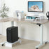 20 inch TEAMIX White Monitor Stand Riser, Wood Desktop Stand for PC/TV/Laptop/Printer, White Monitor Riser