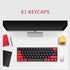 PBT Keycaps 60 Percent, 61 Keycaps OEM Profile Custom Keycaps with Key Puller for Cherry MX Switches