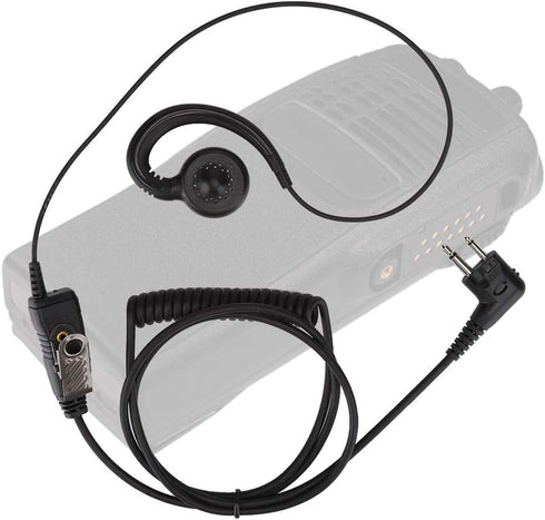 AEH3000-M1A Walkie Talkie Two Way Radio Black Headset Mic, Modular Design 180 Rotating Speaker Earpiece