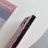 Pink Checkered Rectangle Phone Case for iPhone 15 Pro (6.1in) Slim Trendy Glossy Checkerboard Shockproof Cover