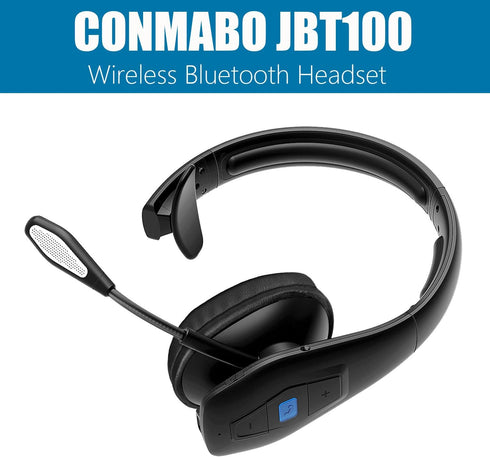 Trucker Bluetooth Headset V5.1, CVC8.0 Dual Microphone Noise Cancelling, 35Hrs HD Talktime Hands-Free Wireless Headset