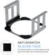 IFCASE Aluminum Under Desk Stand Mount for Mac Studio M2 M1 Max, Ultra with Anti-Scratch Pad (Silver)