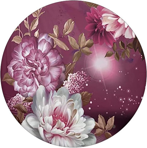 Burgundy Flowers PopSockets Swappable PopGrip