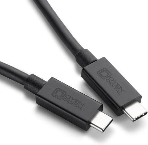 Oyen Digital USB-C USB4 Cable (1ft, 40Gbps), 8K Video, 240W Charging