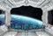 Leyiyi 8x6ft 3D Spaceship Interior Backdrop, Universe Workshop Outer Space Travel Photo Background