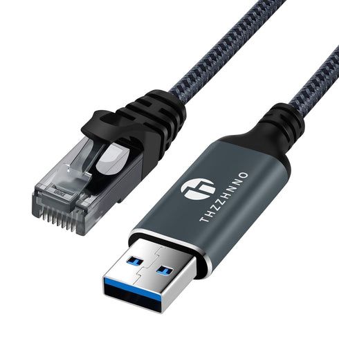USB to Ethernet Cable 6.6FT, USB 3.0 A to RJ45 Male Cable