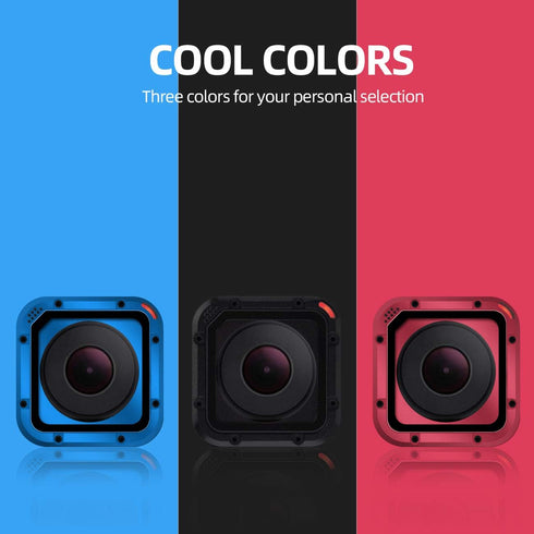 ParaPace (2 Pack) Lens Replacement Kit for GoPro Hero 5/4 Session Protective Repair Parts (Black)
