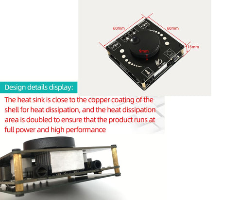AP50H TPA3116D2 Bluetooth 5.0 Digital Power Amplifier Board, AUX 2X 50W Speaker Stereo Audio AMP Module, Home Music