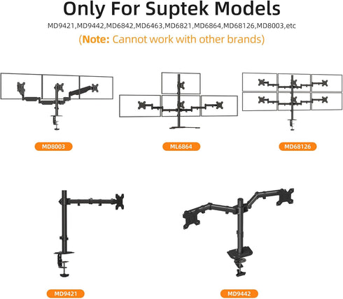 suptek 75x75 100x100,2 Pack(MD6MB-2) Monitor Mounting Plate for Monitor Computer Mounting System