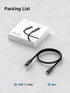Hagibis USB C Cable, LED Display Silicone 240W Fast Charging Cable for iPhone 15/15 Pro Max, 3.3FT