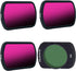 Magnetic Lens Filter Kit for DJI OSMO Pocket 3, 4 Pack CPL ND16 ND64 ND256, Ultra Slim Frame & HD Optical Glass