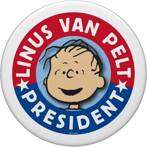 Peanuts Linus Van Pelt for President PopSockets Standard PopGrip