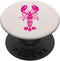 For Lobster Lovers Pink Lobster on Sand | Nautical Theme PopSockets Swappable PopGrip