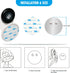 4 Pack Indoor Wall Mount for Yi Home Security Camera - No Punching, Simple Installation