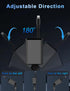 5 in 1 Fast Charging Retractable Car Charger, Cigarette Lighter Splitter with 2.6ft Cord, Dual USB Ports, 2 Sockets