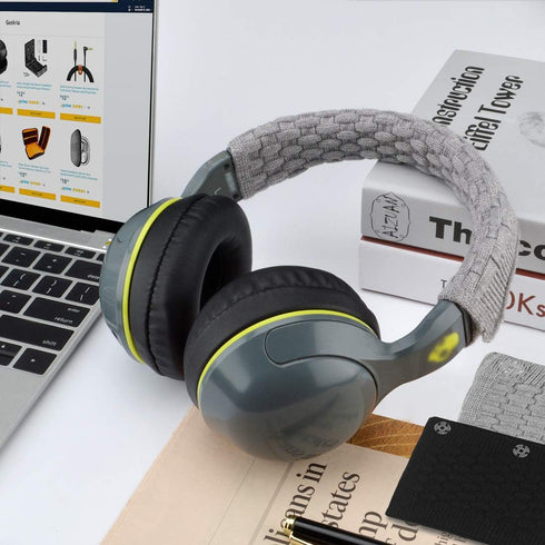 Geekria 2 PCS Knit Fabric Headband Pad - Compatible with Bose, AKG, Sennheiser, Sony Headphones