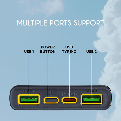 Battery Pack Power Bank 10000mAh, Portable Charger with 22.5W Fast Charger