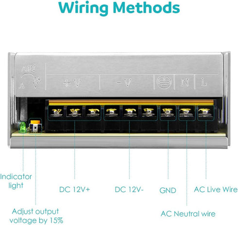 Aclorol 5V 70A 350W 110V 220V 5V 70amp 5V WS2812B WS2813 Power Supply / AC to DC Universal Transformer Switching Driver