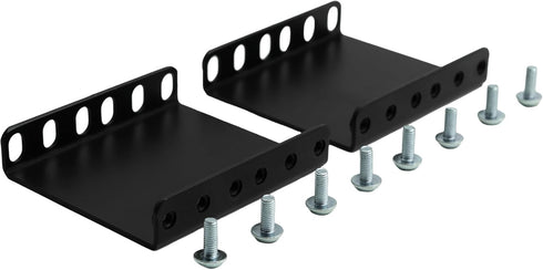 LiyaTech 3.1 inch Rackmount Recessed Adapter for 2U Rack, Black