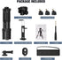 MoKo 70" Camera Tripod for iPad, iPhone, DSLR, SLR, with Travel Bag, Phone Holder, Wireless Remote, and Webcam