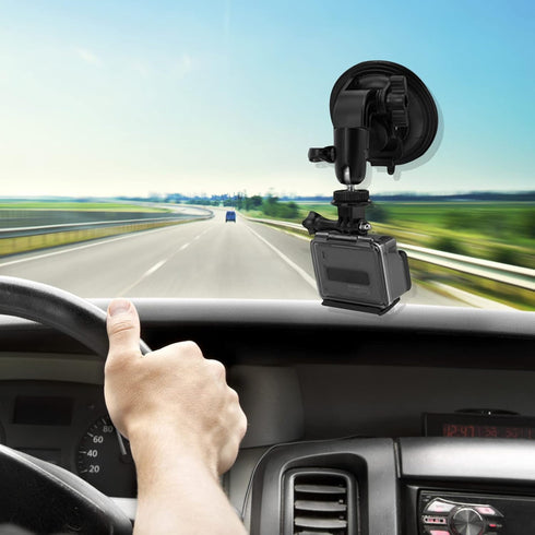 WiTi Suction Cup Mount with Universal Screw Adapter, Compatible with New Outdoor/Blink XT2 and Indoor Camera (Black)