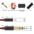 J&D 3.5mm to 1/4 Headphone Adapter Cable, Gold Plated Audiowave Series for Mixer Guitar Piano Amplifier