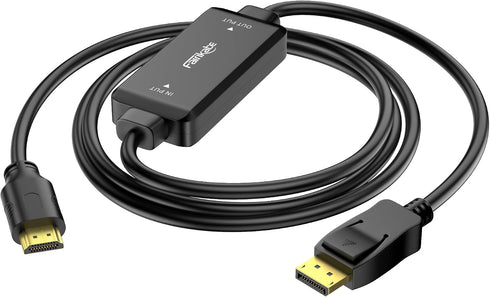 fairikabe HDMI to DisplayPort Cable 4K@60Hz, 4.9ft/1.5m Unidirectional HDMI Source to DP Monitor,