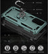 Aozuoton Military Grade Shockproof Phone Case for Oneplus Nord N200 5G, Green with HD Screen Protector