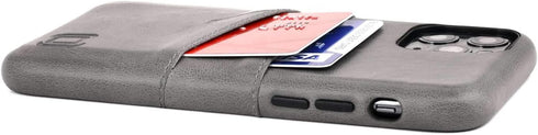 Dockem Wallet Case for iPhone 11 Pro - Built-in Metal Plate for Magnetic Mounting & 2 Credit Card Holders