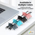 Gifts for Readers & Writers Cable Holder Clips, Tidy Cord Management Organizer for USB Charging & Power Cables