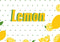 CORFOTO Fabric 9x6ft Lemon Pattern Backdrop Yellow Lemons Green Leaves Citrus Pattern Photography