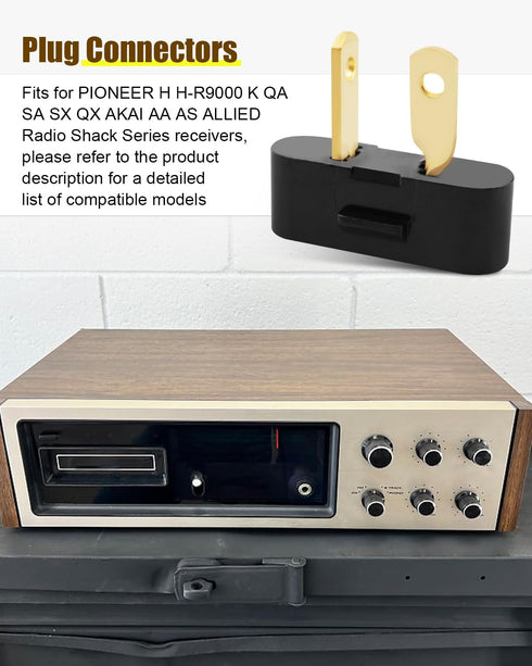 Plug Connectors for Pioneer Speaker SX-525 SX-626 SX-727 SX-828 SX-990 SX-1000, 2 Packs