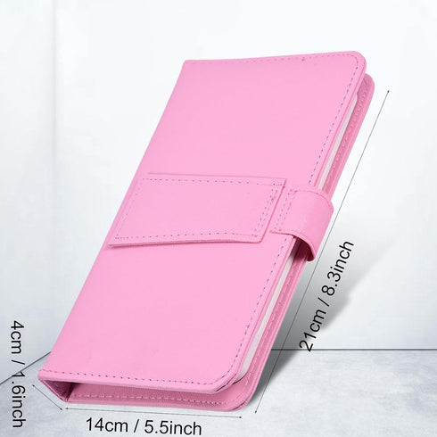 Portable Bluetooth Keyboard with Leather Case, Universal Detachable Flip Case and Stand for Smart Phones