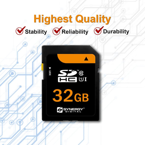 Synergy Digital Camera Memory Card, Compatible with Nikon Coolpix W100 Digital Camera - 32GB Secure Digital (SDHC) High